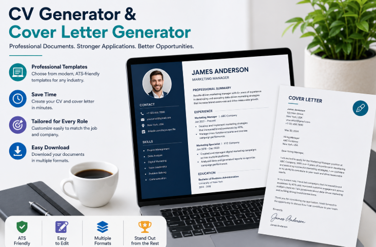 Why a CV Generator and Cover Letter Generator Are Essential for Modern Job Seekers